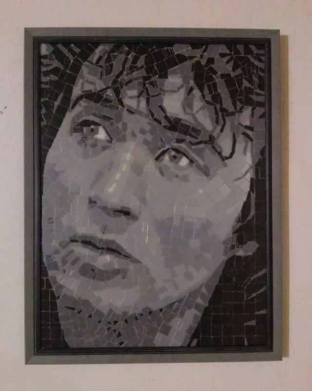 Мозаичный портрет Виктора Цоя 46х60 см. - Art-Mosaic Брагин