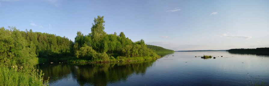 река Зеленда вподает в Ангару - Александр Переплеткин