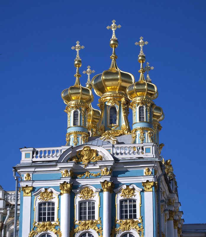 Купола Домовой церкви Екатерининского дворца - Рай Гайсин