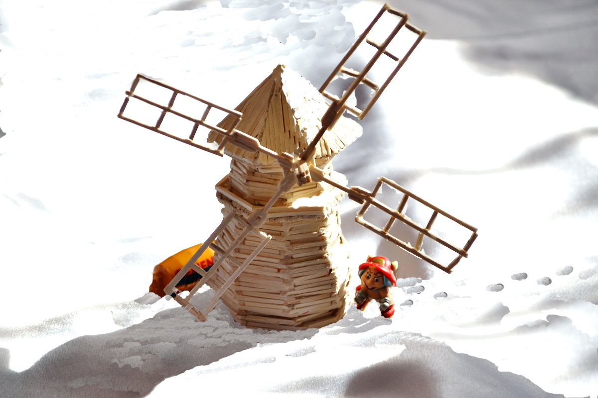 Мельница в снегу - Валерий Лазарев