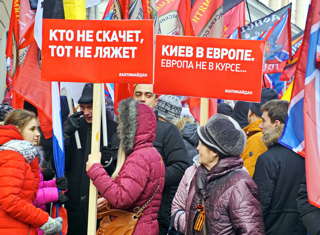 Митинг "Антимайдан" в Москве 21.02.2015г - Евгений Жиляев