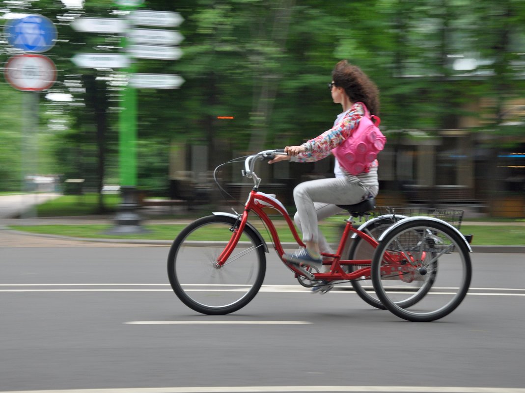 Леди на красном велосипеде - Oxana Krepchuk
