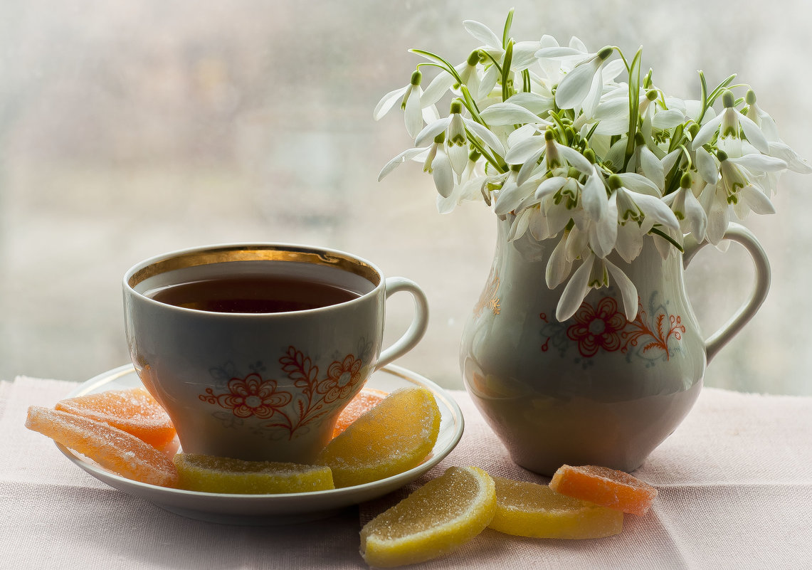 Чай с лимонными дольками ... - Ольга Винницкая (Olenka)