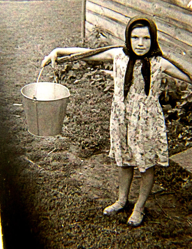 Наташка на хозяйстве, 1967 год - alek48s 