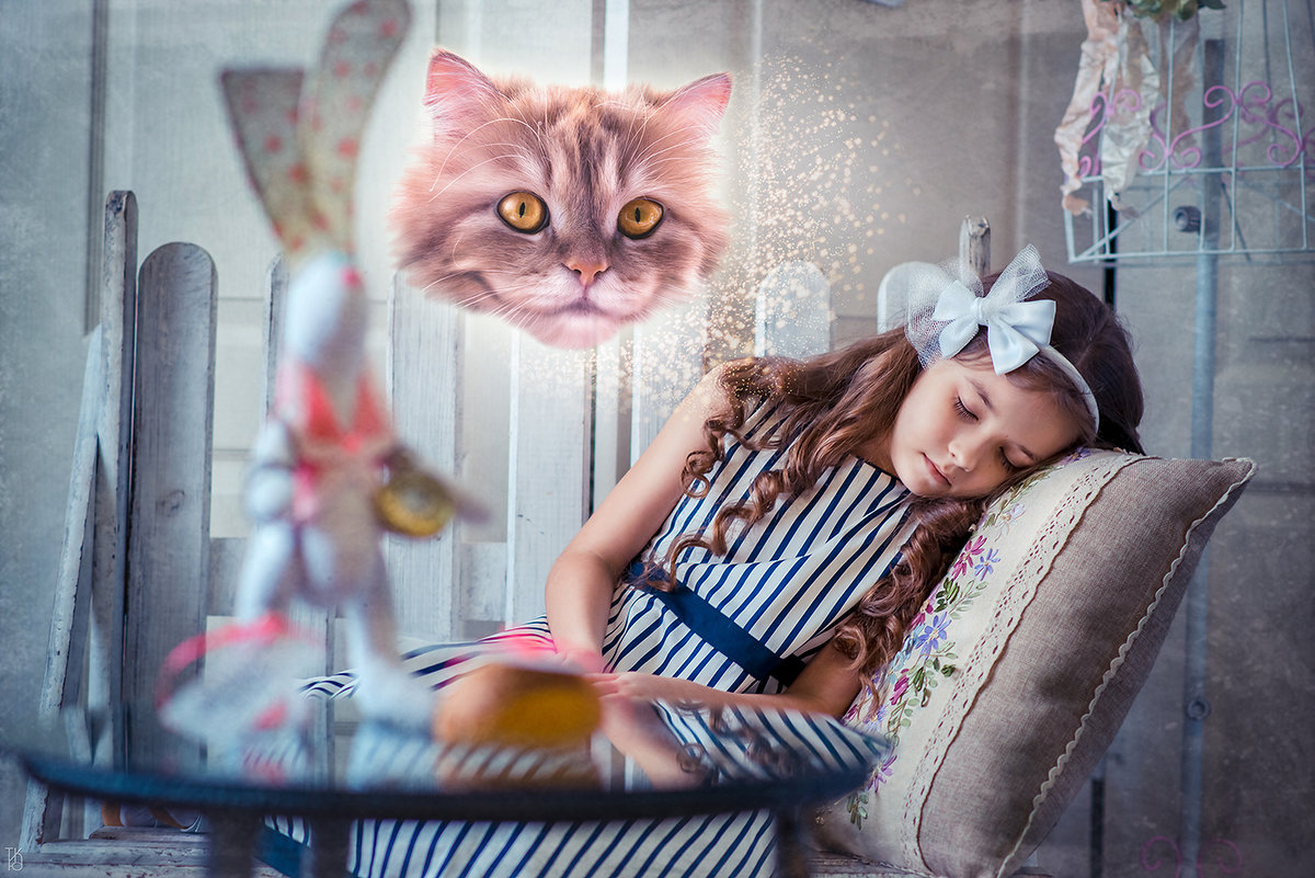 ...Она сонно бормотала: "Едят ли кошки мошек?"... - Татьяна Исаева-Каштанова