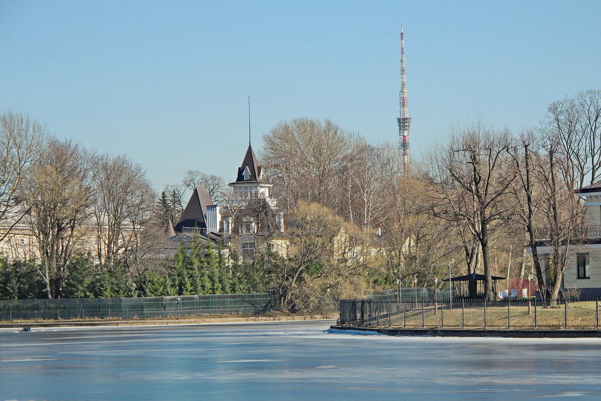 Два острова :слева - каменный, справа - крестовский. - Олег Попков