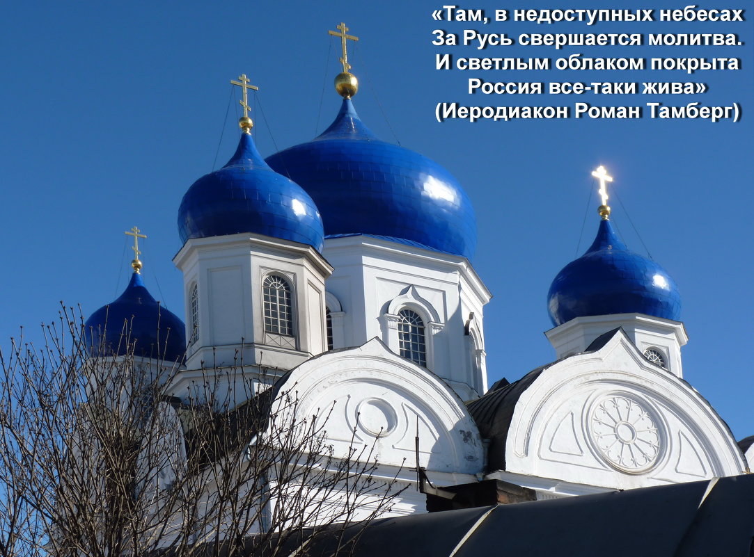 Во славу Богородицы купола окрашены в голубой цвет. - Galina Leskova