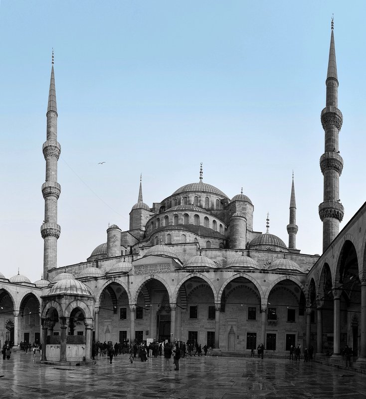 21.03 15 Стамбул, "Голубая мечеть", вид со двора - Борис Ржевский