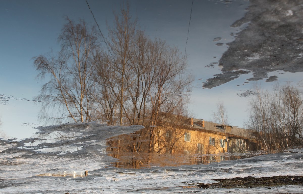отражение здания - Алёна Ельцова