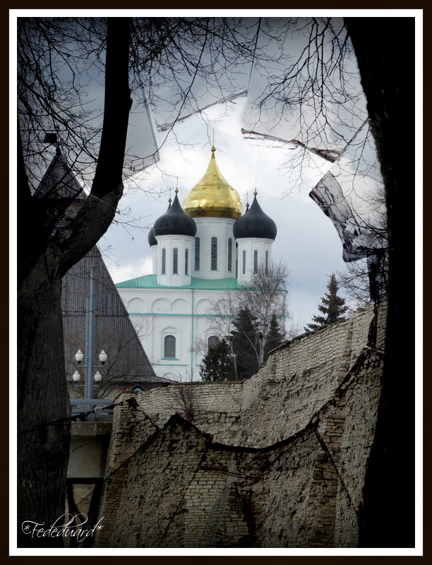 Троицкий собор. Власьевская башня. Псков. - Fededuard Винтанюк