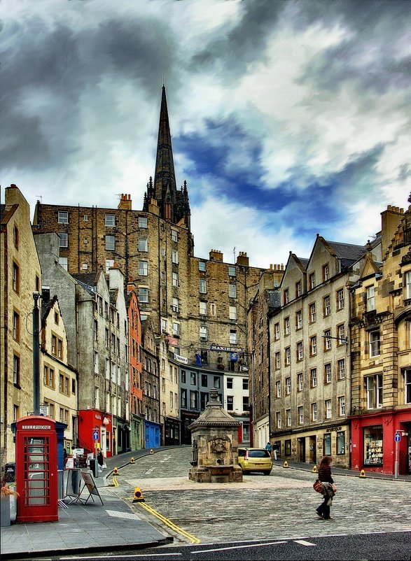Улица Эдинбурга,ведущая в Эдинбургскую крепость - Free 