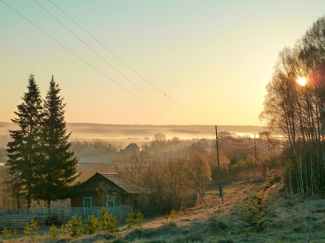 Рассвет на окраине села - Олег Дмитриев