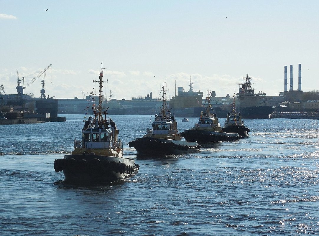 Ледокольные буксиры исполняют морской вальс - Елена Павлова (Смолова)