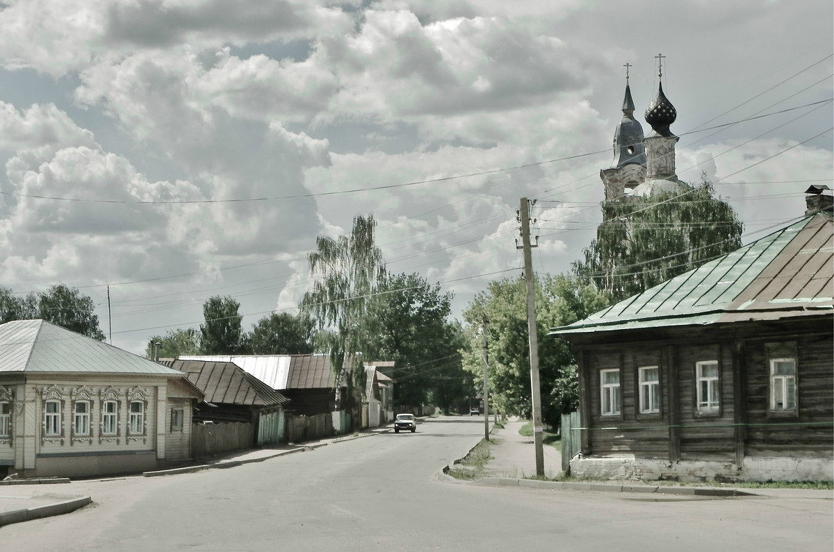 Провинция. Старенькая улица, г. Нерехта 800 лет. - Святец Вячеслав 