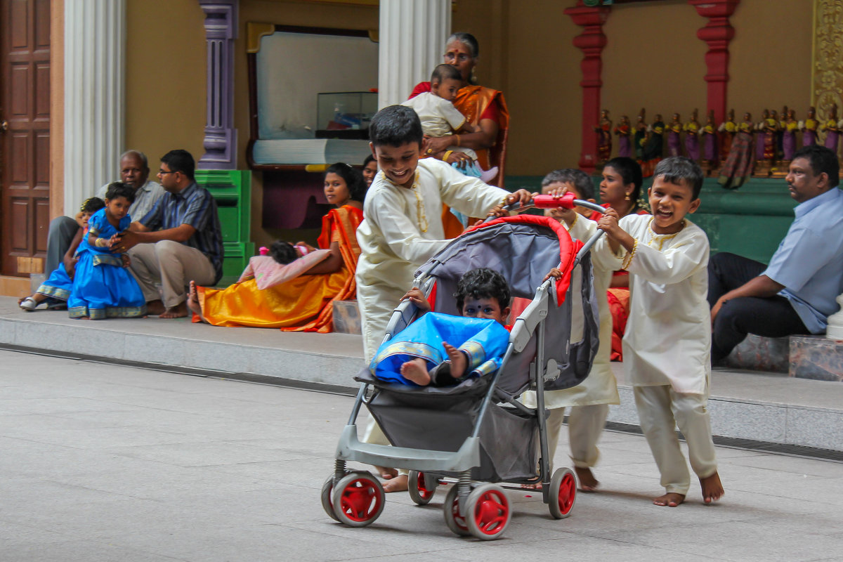 Дети в индийском храме на свадьбе - Светлана Гусельникова