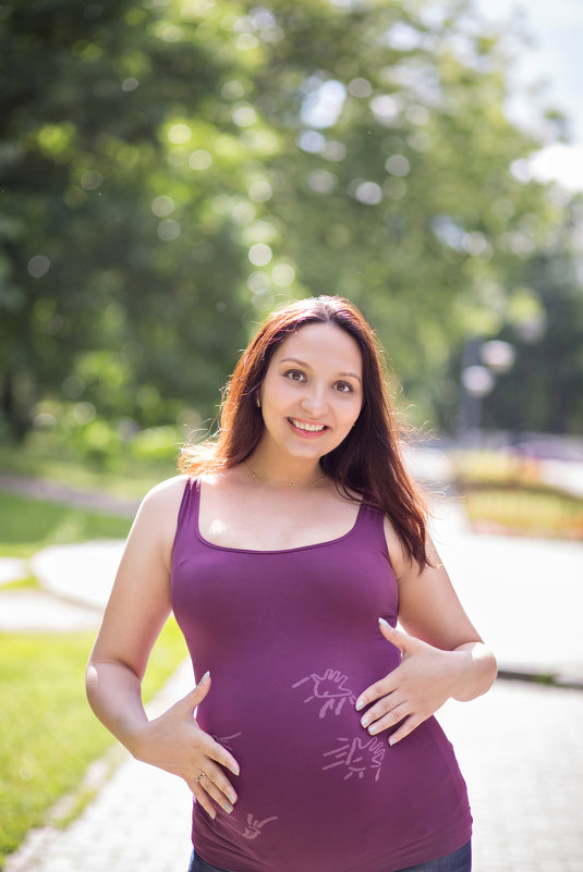 Съемка беременности в парке - Ольга Блинова