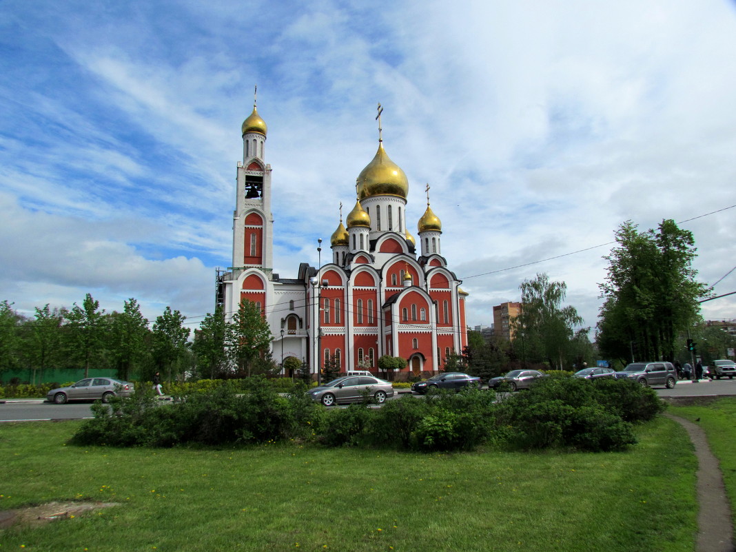 Храм Георгия Победоносца в Одинцово зима