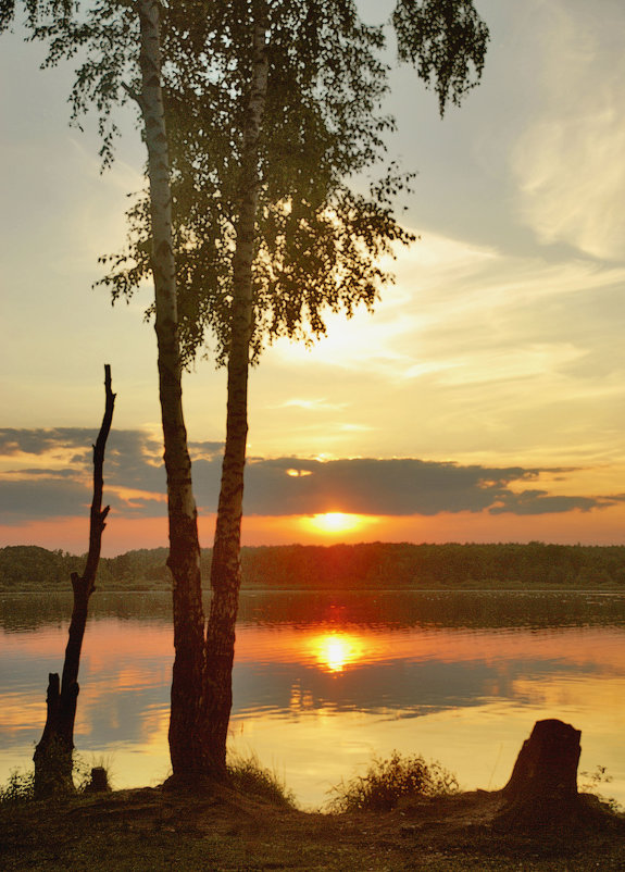 закат на бисеровом озере - sergej-smv 