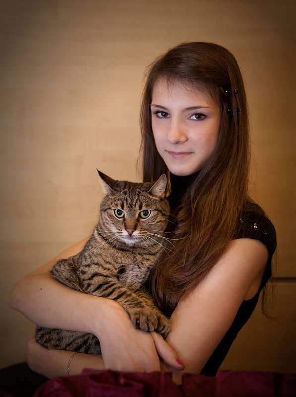 портрет с котом - YURIY CH