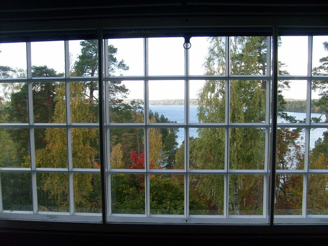 Hvitträsk, вид из окна второго этажа на Белое озеро - Елена Павлова (Смолова)