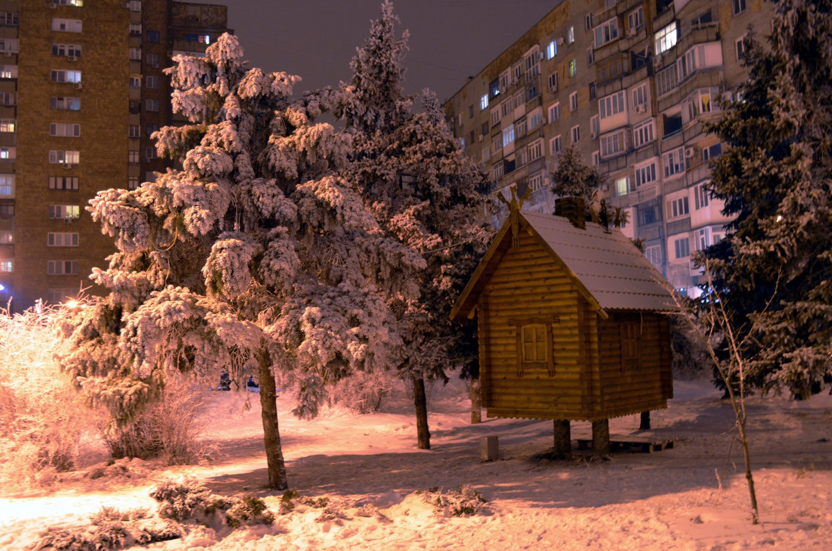 Живет Зима в избушке..... - Zhanna Yrkovskaua 