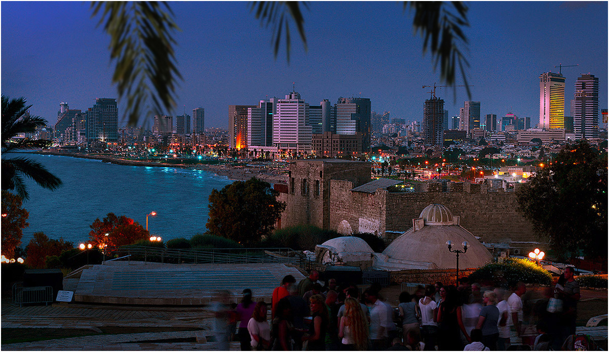 Вид на набережную Тель Авива, вечером - Борис Херсонский