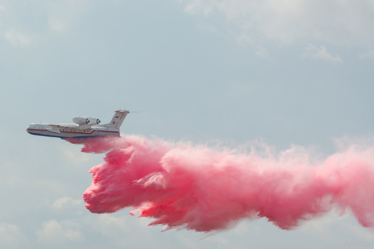 МАКС 2015. Слив воды. Амфибия Бе-200 - Роман Царев