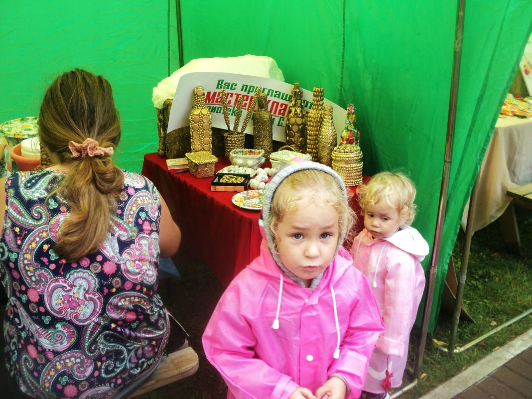 И лялечки вот такие на праздничный мастер класс пришли в Подмосковном парке на Наташинских прудах - Ольга Кривых