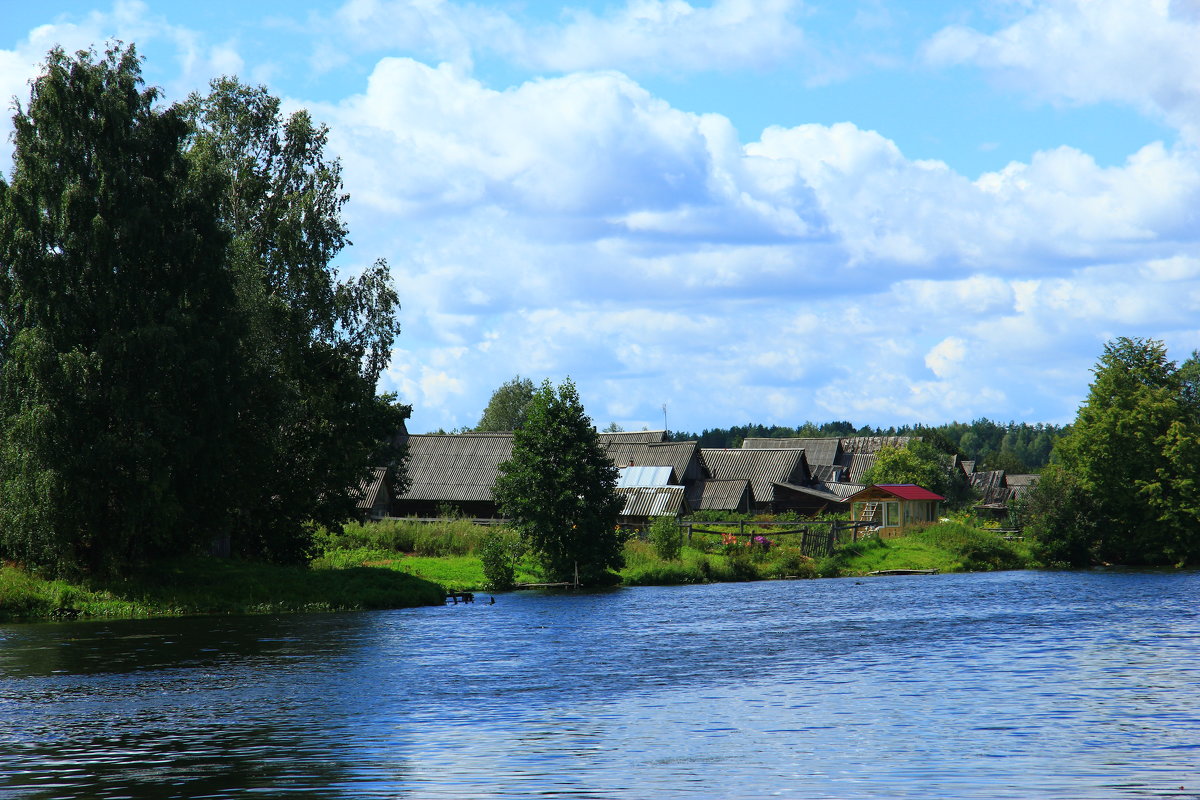 Пейзаж с озером - Владимир Андреевич Ульянов