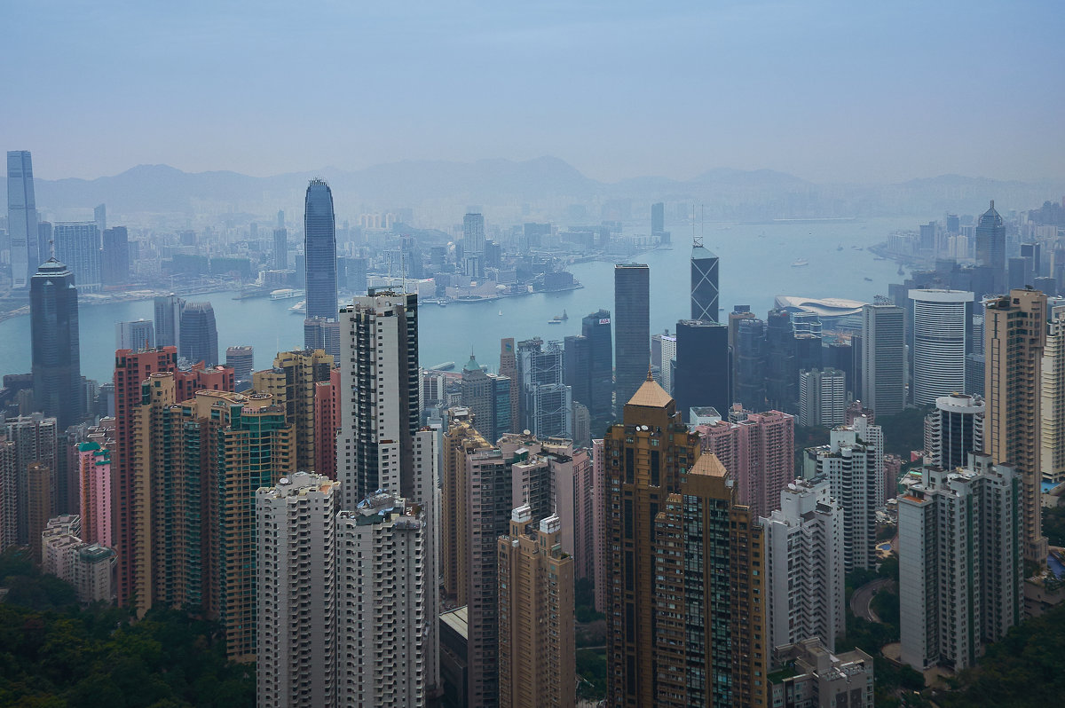 Вид с горы Виктория на Гонконг - Андрей Крючков