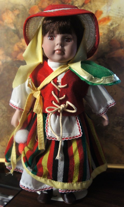 Кукла в национальном костюме жительницы острова Тенерифе (Канарские острова) - Елена Павлова (Смолова)