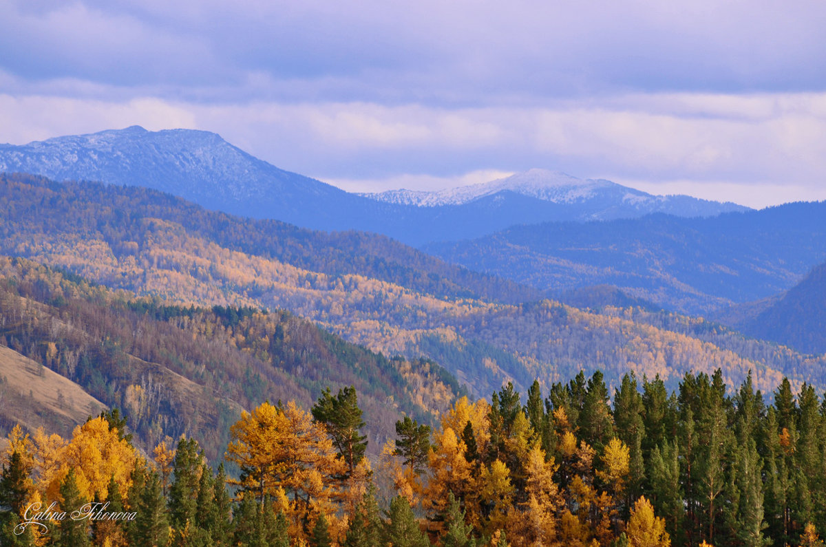 Горный пейзаж октября - galina tihonova
