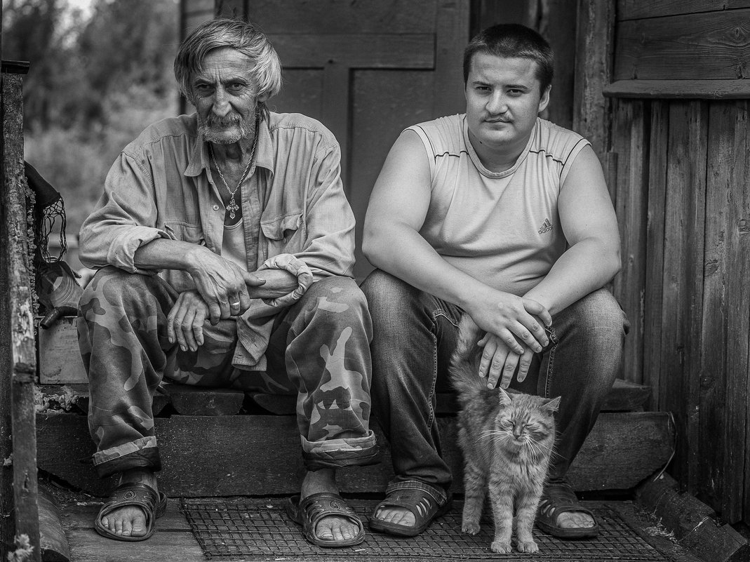 Александр Губарев - Отец сын и кот - Фотоконкурс Epson