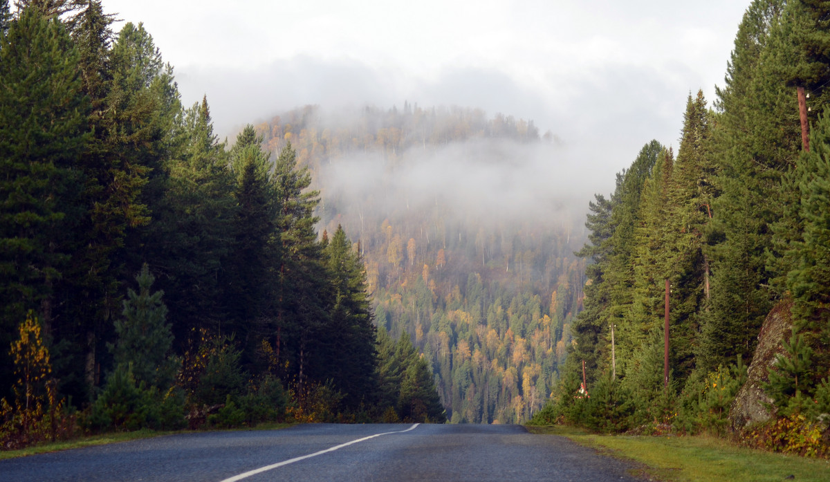 Осенняя дорога в горах - Владимир Анакин