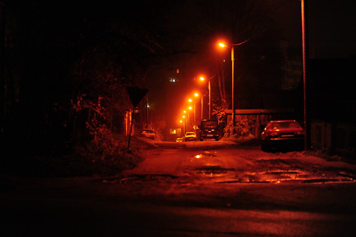Ночная улица. - Серёжа Пархачёв