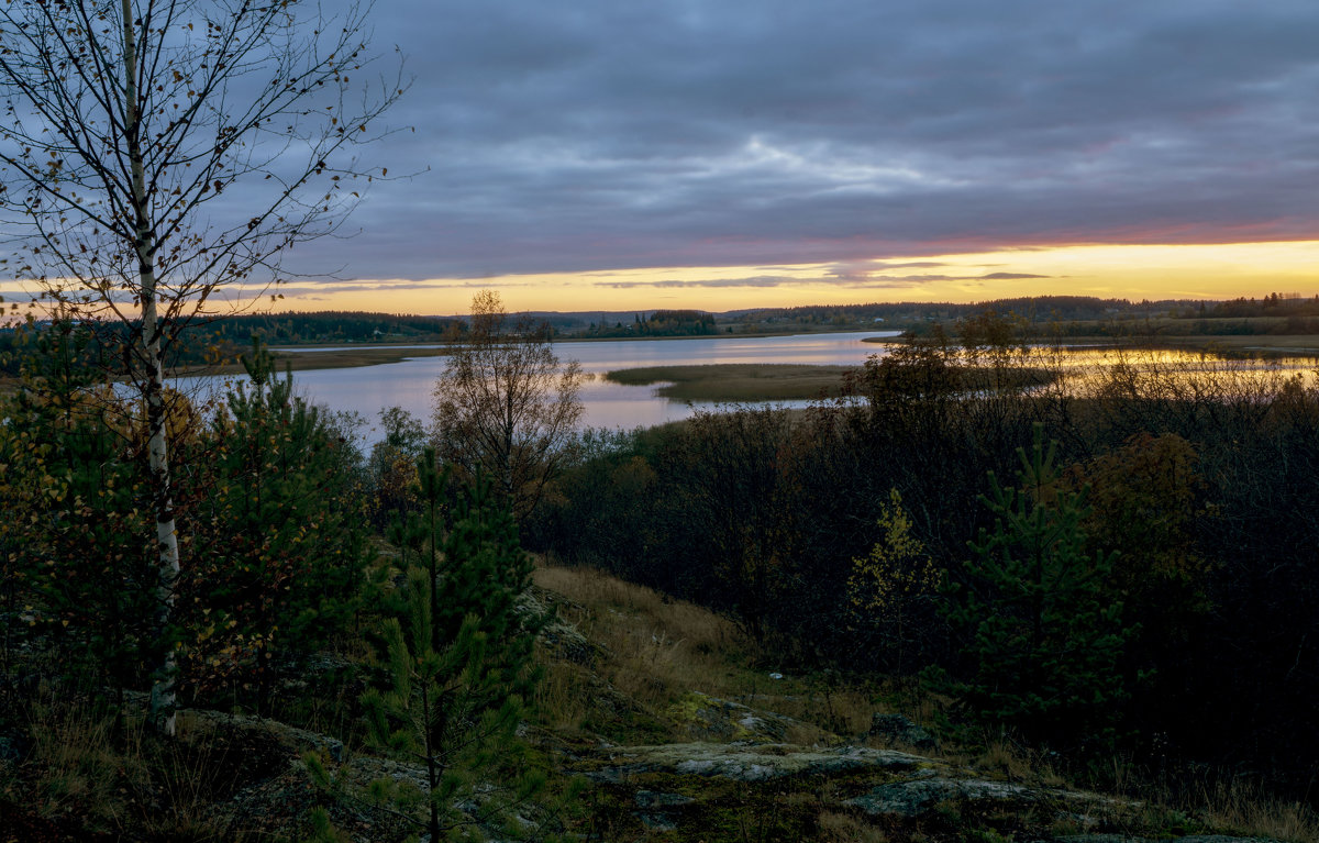 середина осени , закат - Сергей 