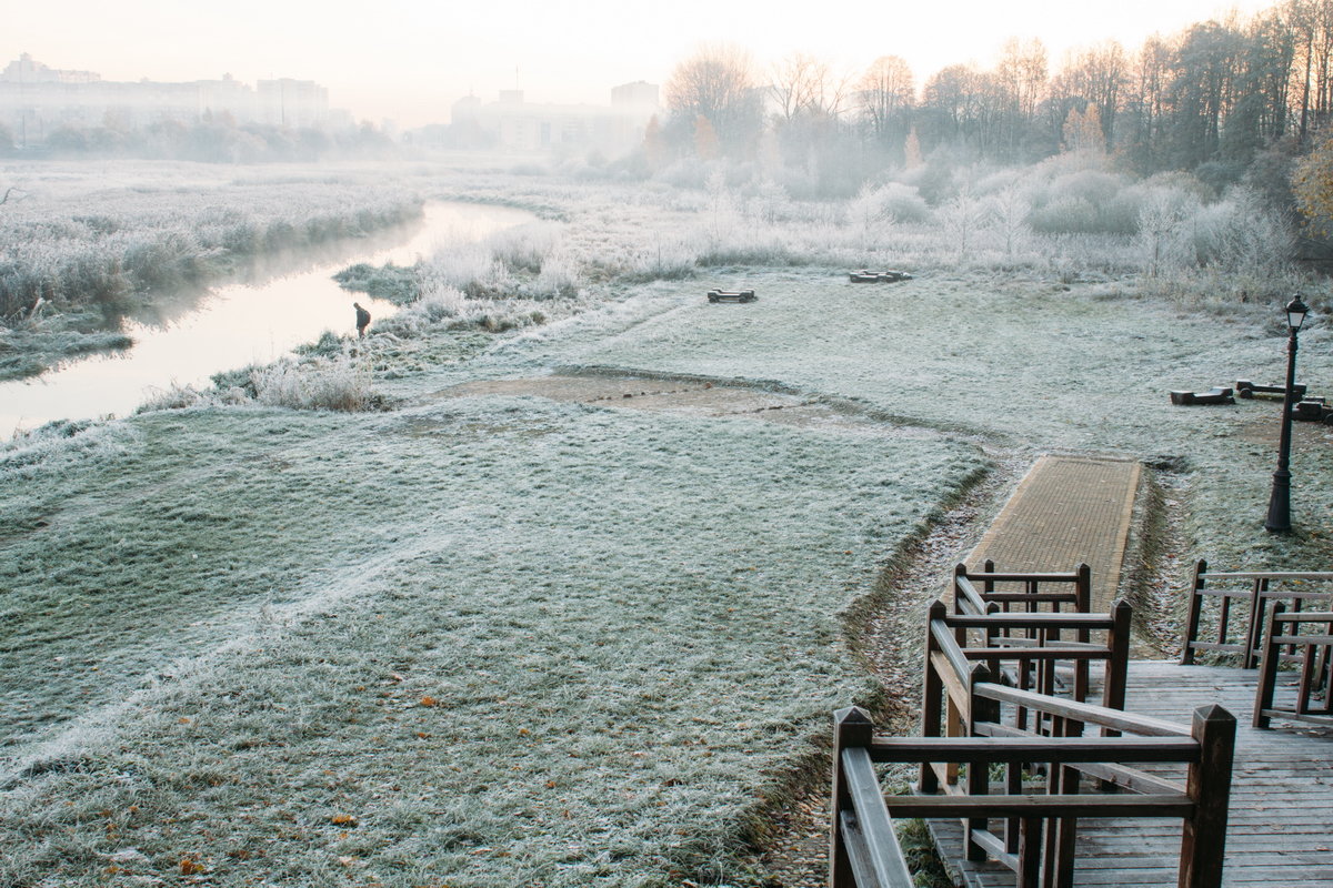 Cold morning in the city park - Николай Н