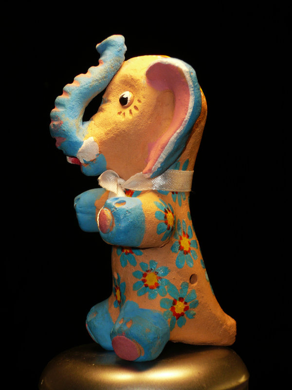 Глиняная игрушка-свистулька"Слон" - Galina Belugina