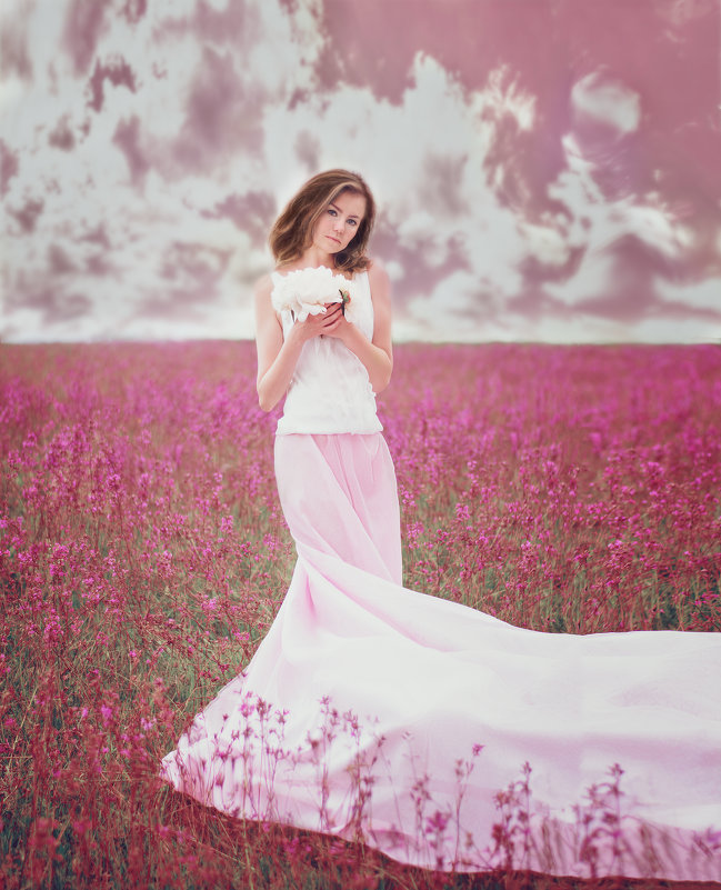 Розовые цветы - Оксана Львова