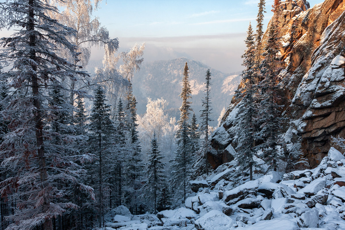 Красноярские столбы заповедник зимой
