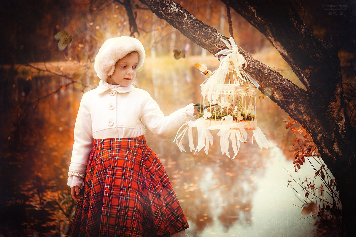 Осенняя сказка для Лизоньки про маленькую птичку - Фотохудожник Наталья Смирнова