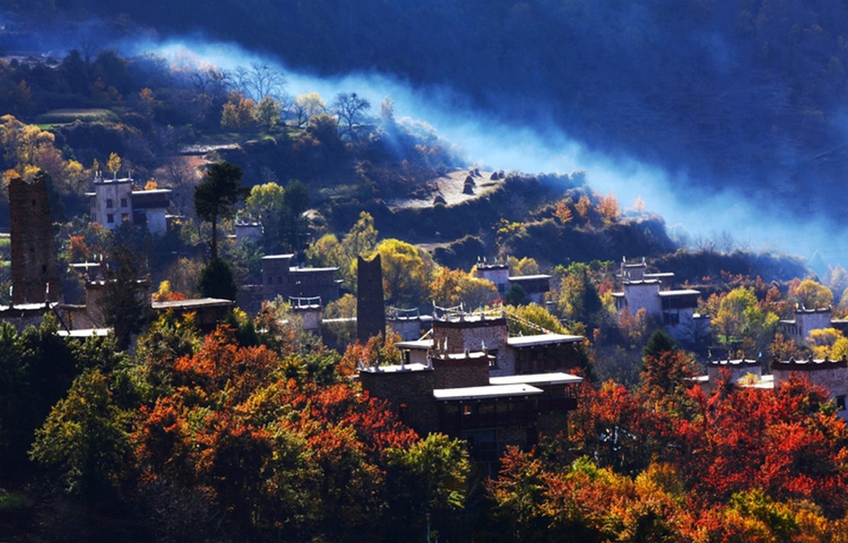  Данбар  ,  тибетский  деревни  - chinaguide Ся