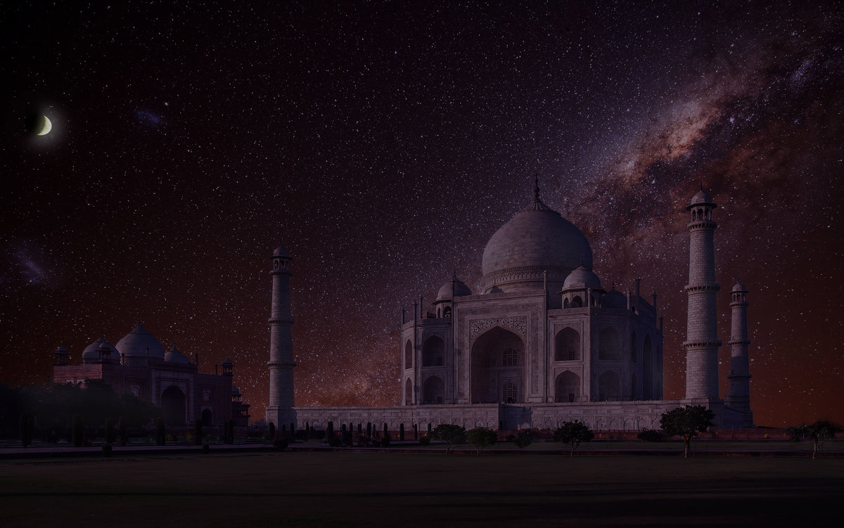 Индия.Тадж- Махал ночью - юрий макаров