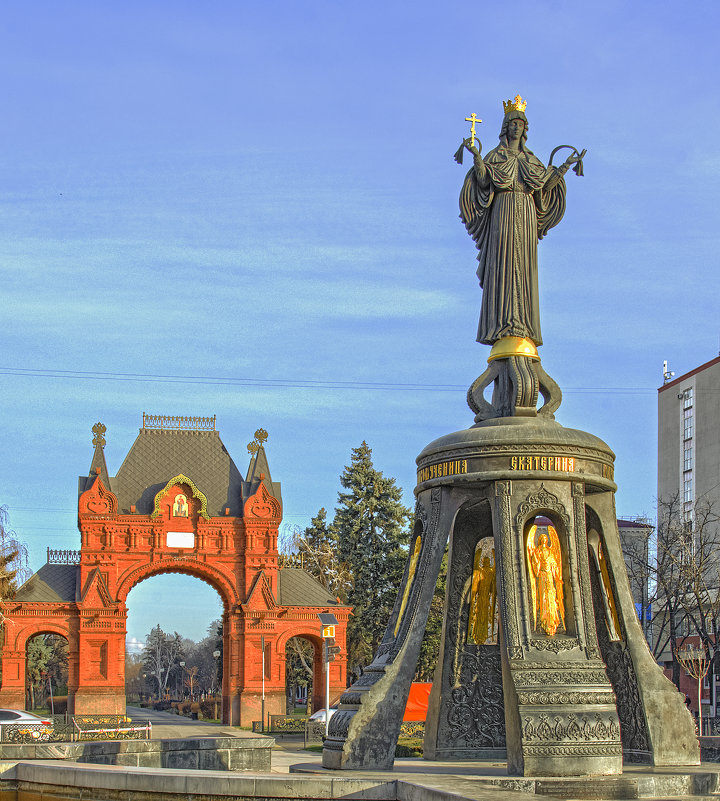Александровская Триумфальная арка и памятник Екатерине Великой - Игорь Хижняк
