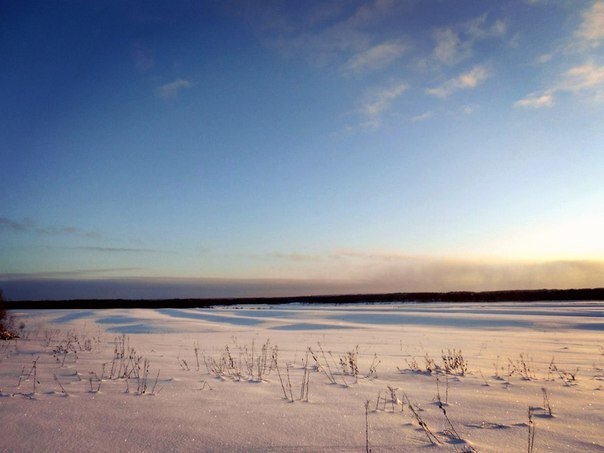 Пейзаж со снежными волнами - Николай Туркин 