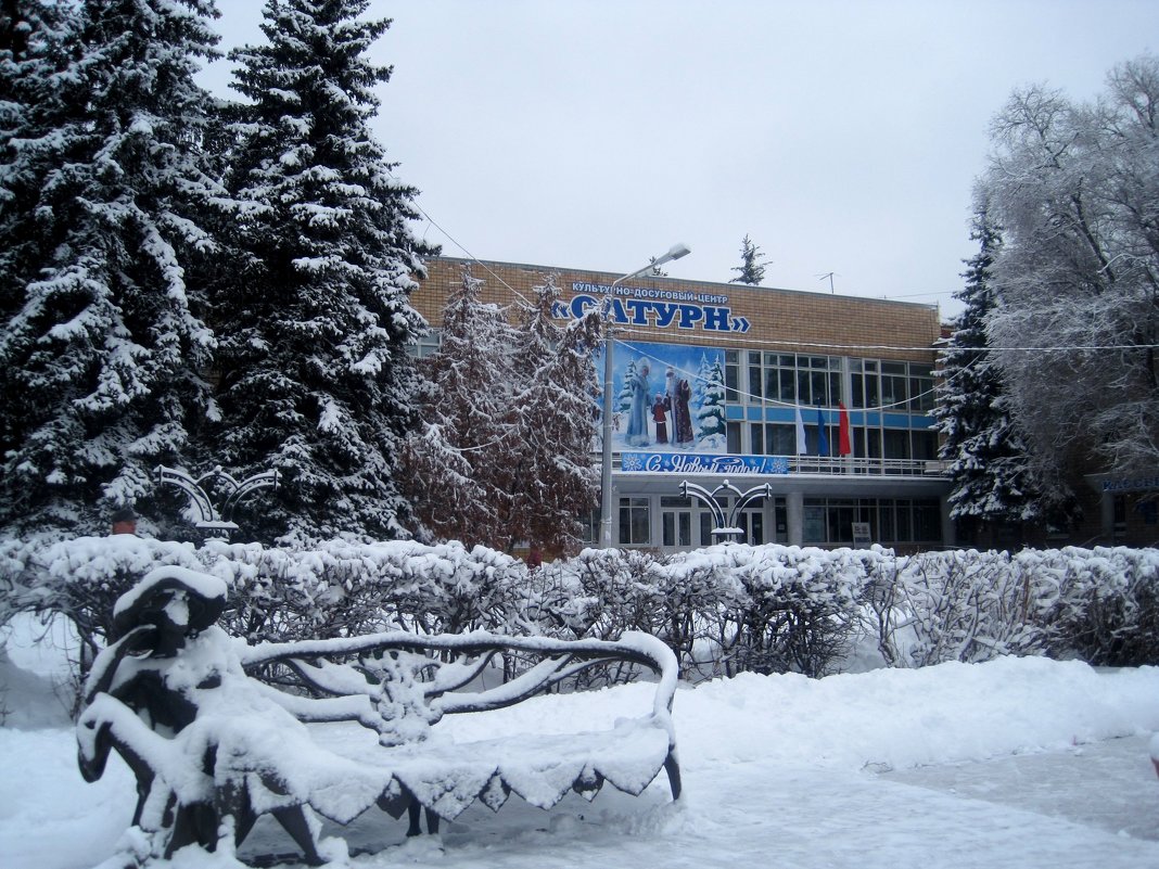 Снежная зима в городе - Елена Семигина