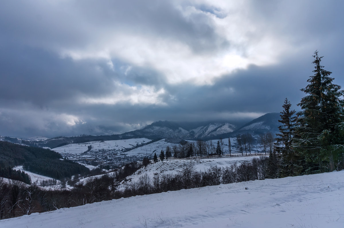 Украина,Закарпатье,Карпаты,горы,зима - Сергей Форос