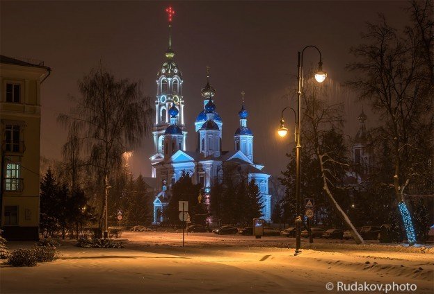 Тамбов. Казанский монастырь снежным вечером - Сергей 