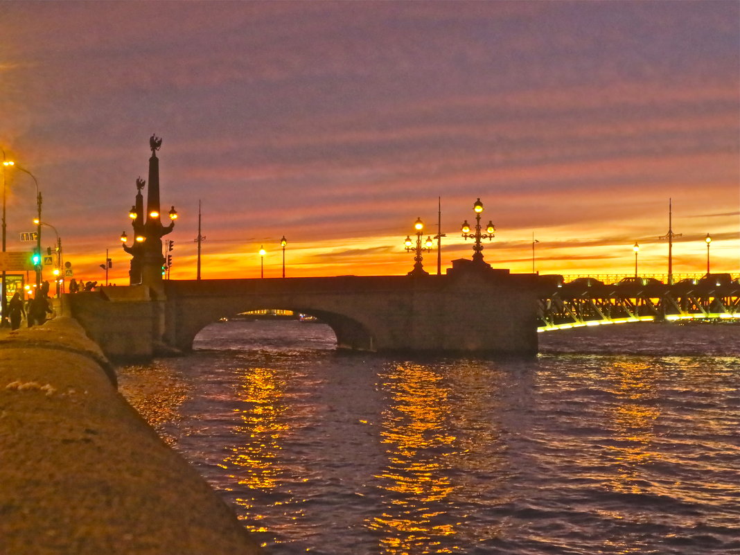 закат над Троицким мостом - Елена 