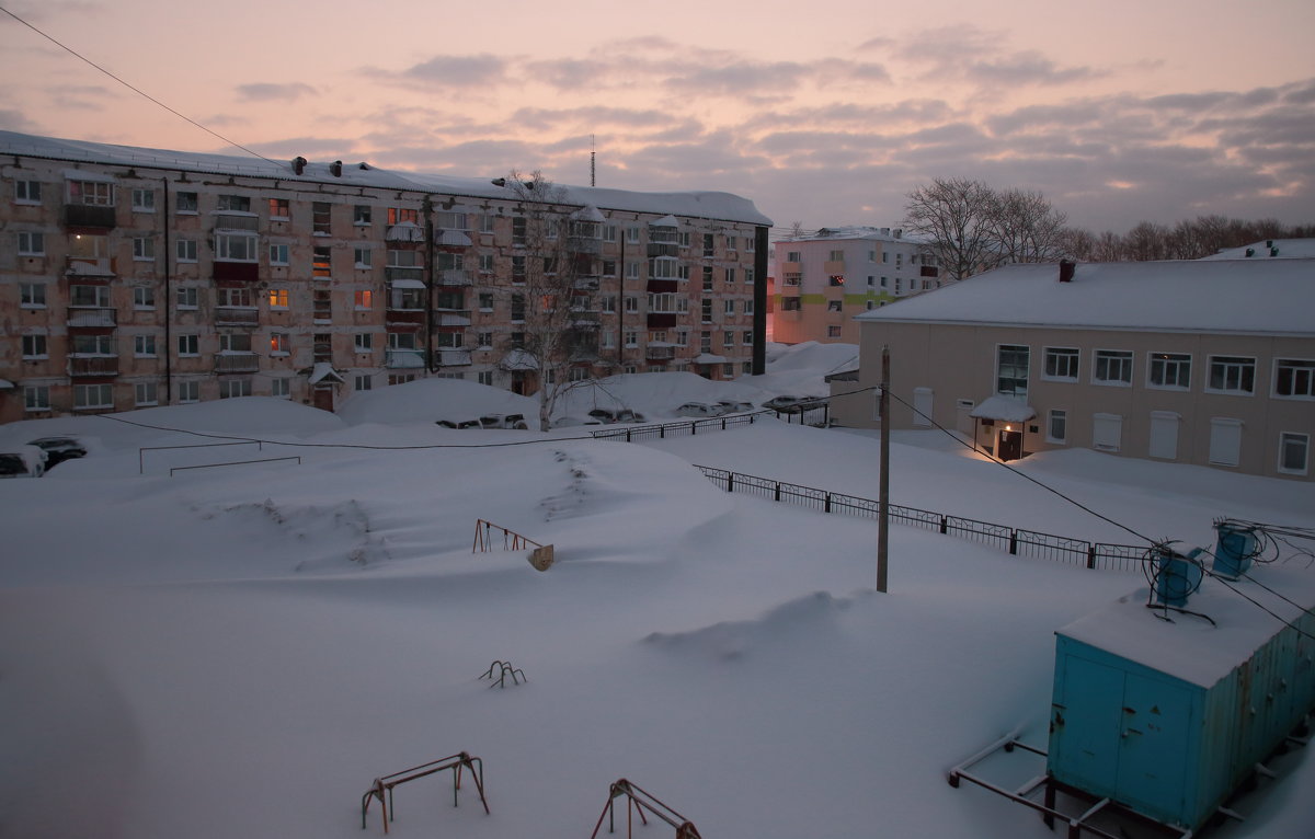 на рассвете после снегопада - Владимир Артюхов